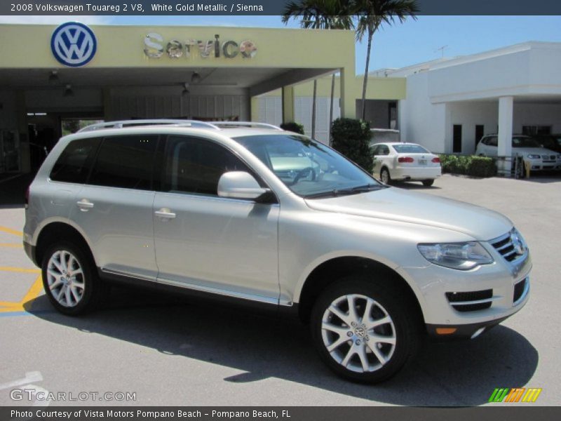 White Gold Metallic / Sienna 2008 Volkswagen Touareg 2 V8