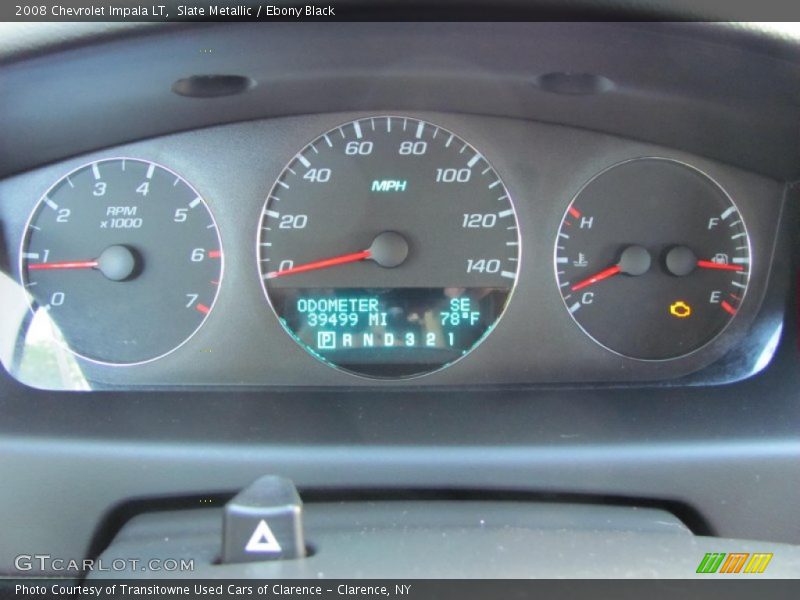 Slate Metallic / Ebony Black 2008 Chevrolet Impala LT