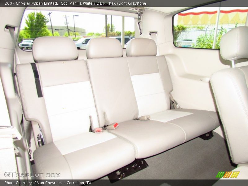 Cool Vanilla White / Dark Khaki/Light Graystone 2007 Chrysler Aspen Limited