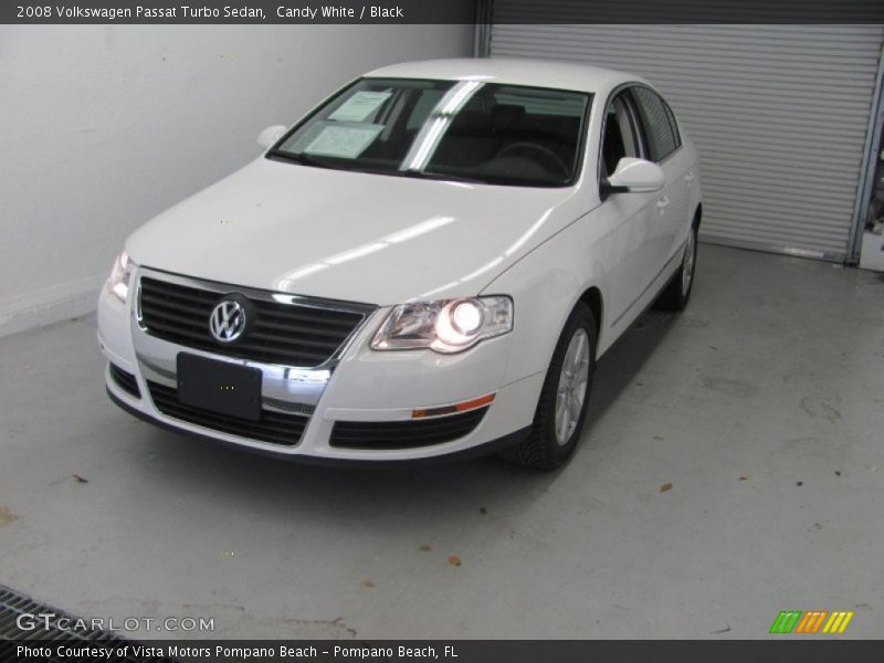 Candy White / Black 2008 Volkswagen Passat Turbo Sedan