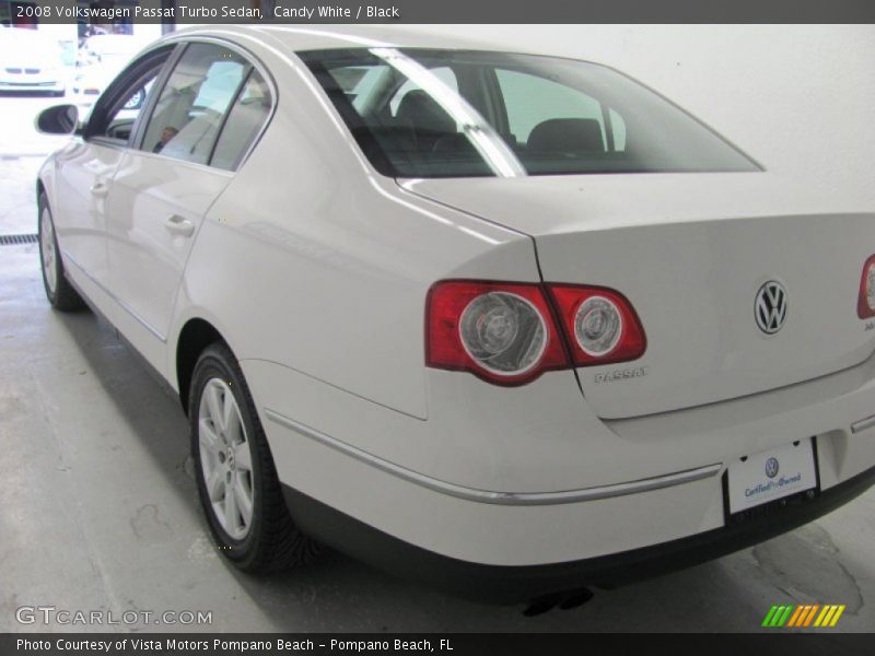 Candy White / Black 2008 Volkswagen Passat Turbo Sedan