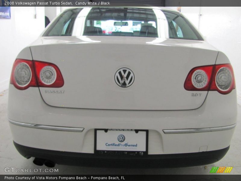 Candy White / Black 2008 Volkswagen Passat Turbo Sedan
