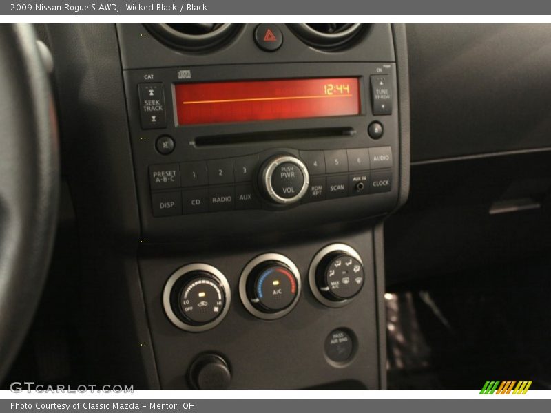 Wicked Black / Black 2009 Nissan Rogue S AWD