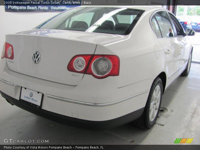 Candy White / Black 2008 Volkswagen Passat Turbo Sedan