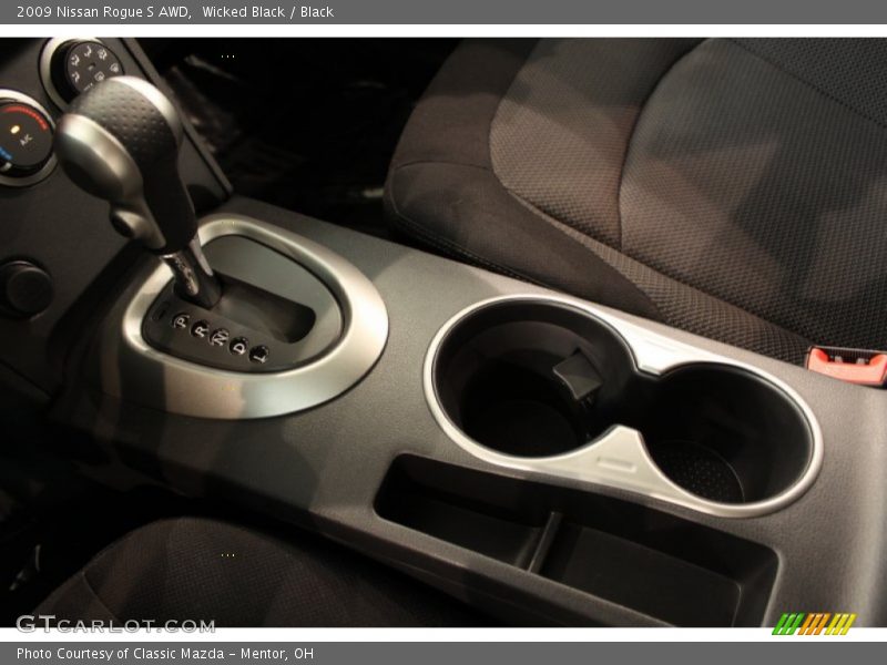 Wicked Black / Black 2009 Nissan Rogue S AWD