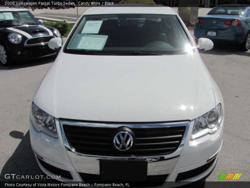 Candy White / Black 2008 Volkswagen Passat Turbo Sedan