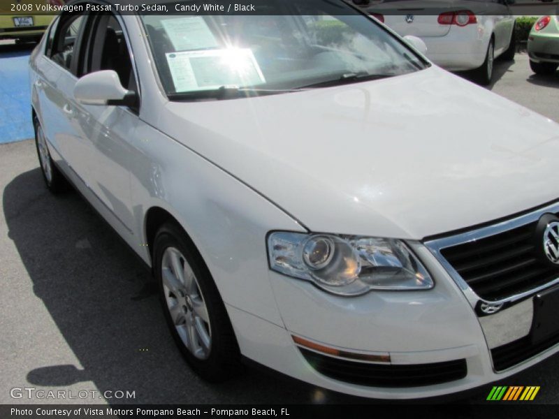 Candy White / Black 2008 Volkswagen Passat Turbo Sedan