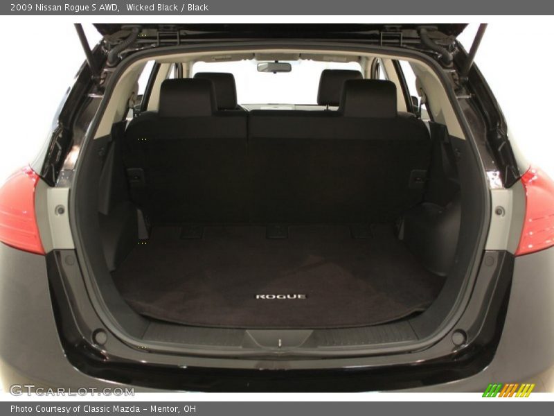 Wicked Black / Black 2009 Nissan Rogue S AWD