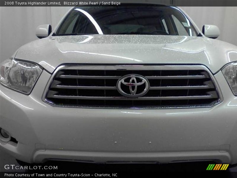 Blizzard White Pearl / Sand Beige 2008 Toyota Highlander Limited