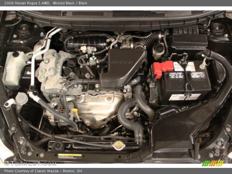 Wicked Black / Black 2009 Nissan Rogue S AWD