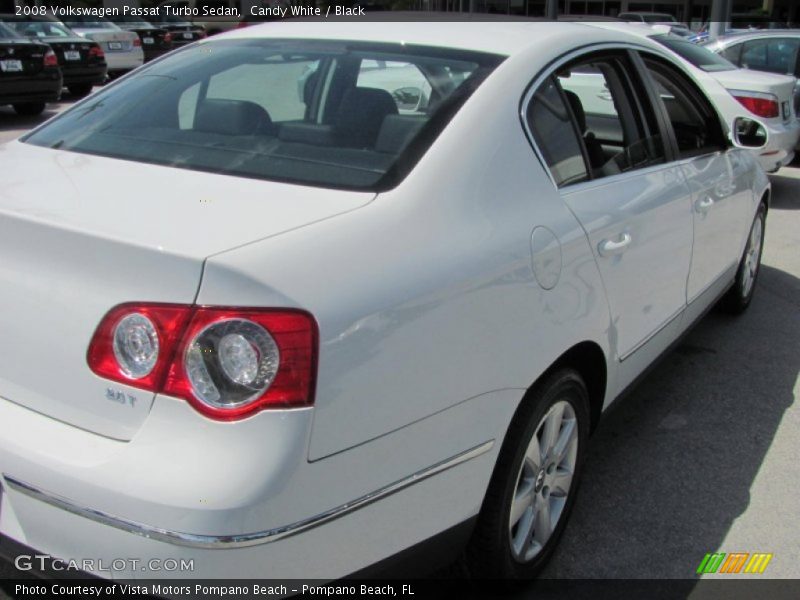 Candy White / Black 2008 Volkswagen Passat Turbo Sedan