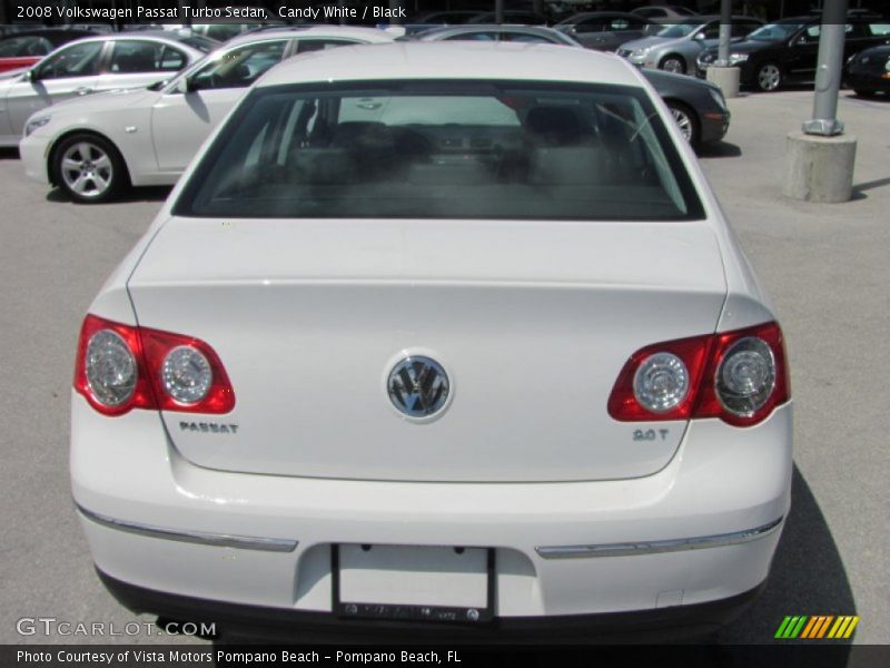 Candy White / Black 2008 Volkswagen Passat Turbo Sedan