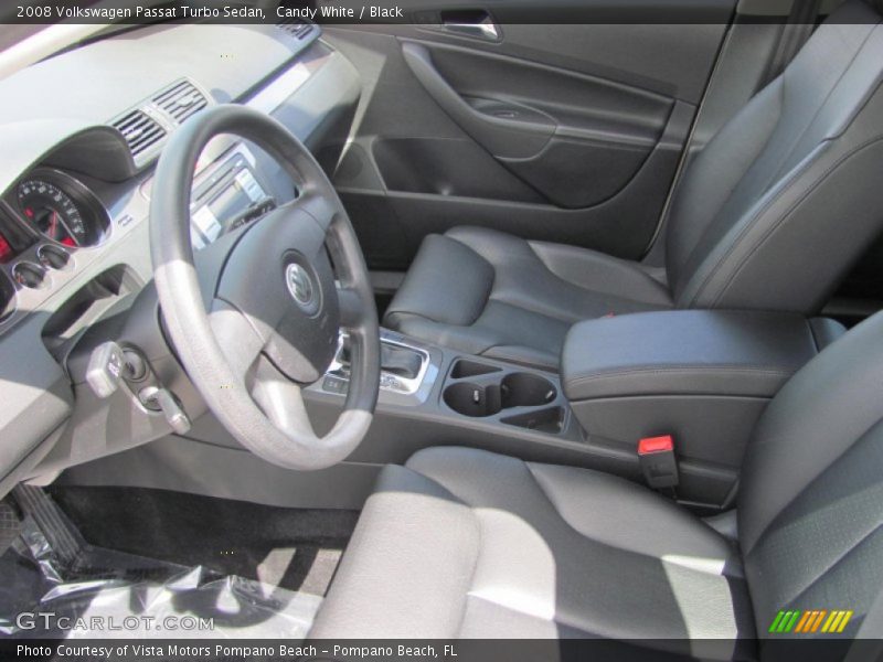 Candy White / Black 2008 Volkswagen Passat Turbo Sedan