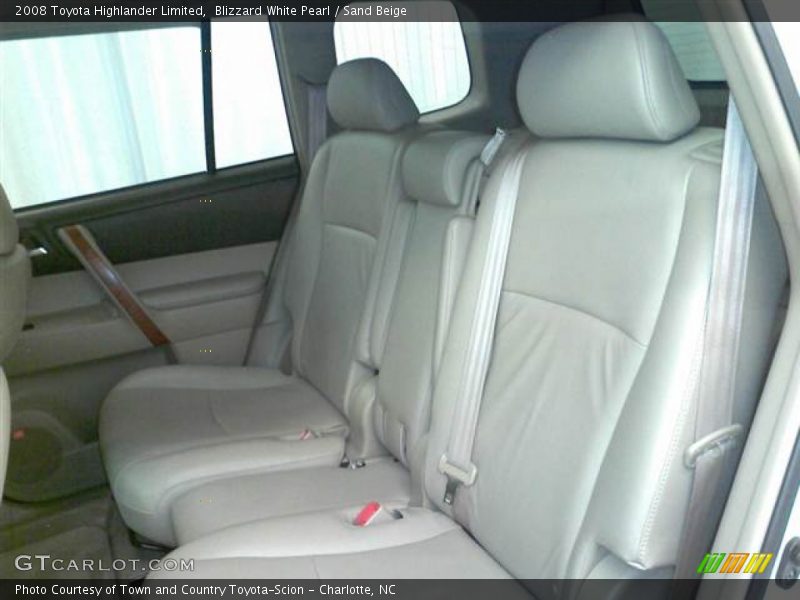 Blizzard White Pearl / Sand Beige 2008 Toyota Highlander Limited