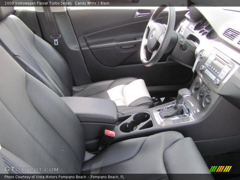 Candy White / Black 2008 Volkswagen Passat Turbo Sedan