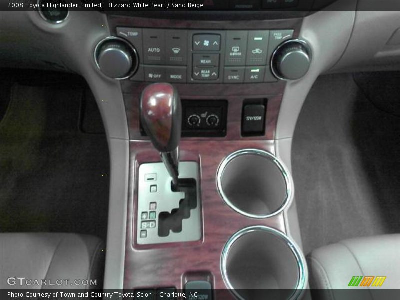 Blizzard White Pearl / Sand Beige 2008 Toyota Highlander Limited