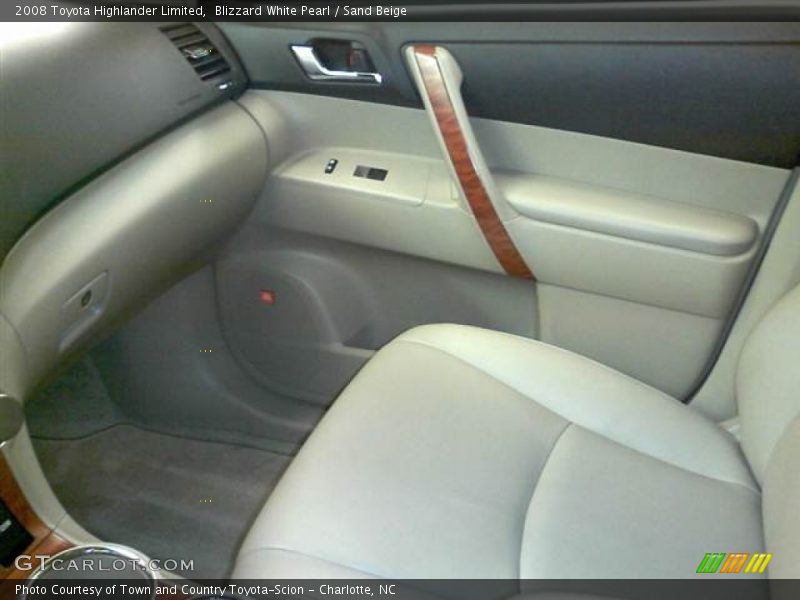 Blizzard White Pearl / Sand Beige 2008 Toyota Highlander Limited