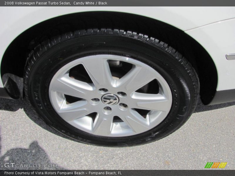 Candy White / Black 2008 Volkswagen Passat Turbo Sedan