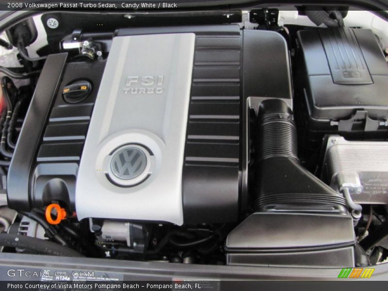 Candy White / Black 2008 Volkswagen Passat Turbo Sedan