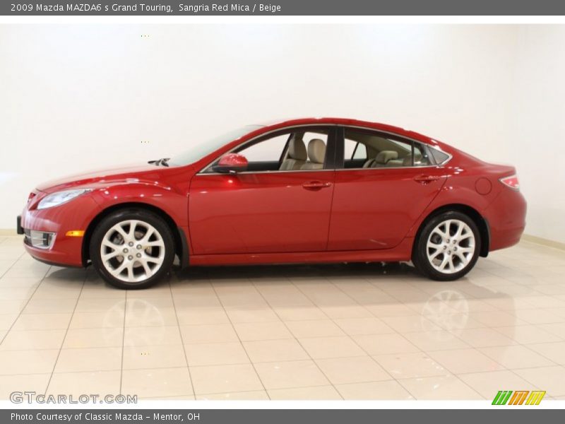 Sangria Red Mica / Beige 2009 Mazda MAZDA6 s Grand Touring