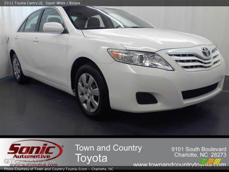 Super White / Bisque 2011 Toyota Camry LE