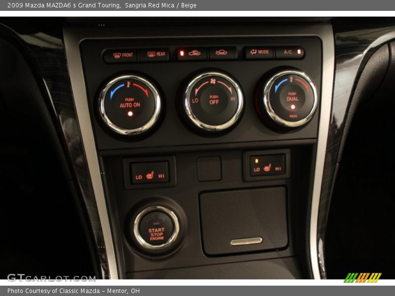 Controls of 2009 MAZDA6 s Grand Touring