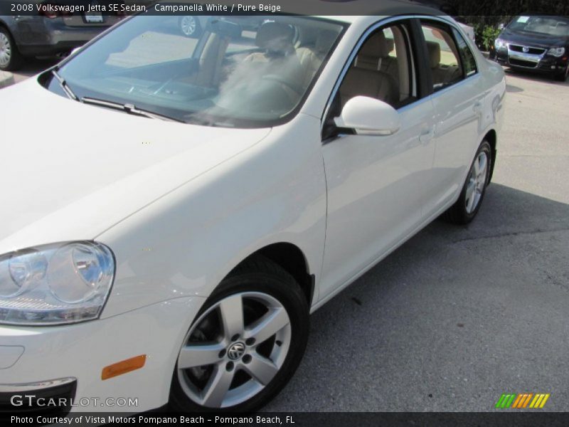 Campanella White / Pure Beige 2008 Volkswagen Jetta SE Sedan