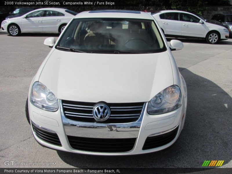 Campanella White / Pure Beige 2008 Volkswagen Jetta SE Sedan