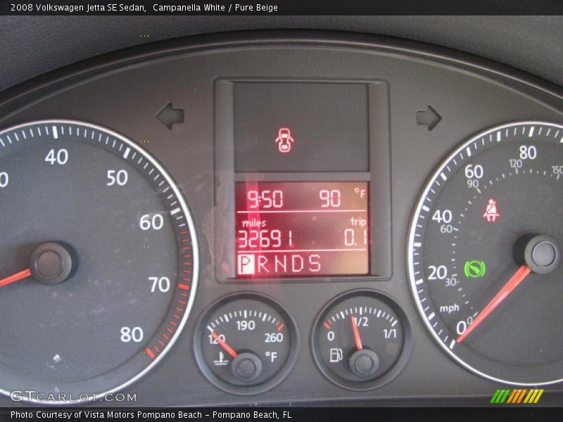 Campanella White / Pure Beige 2008 Volkswagen Jetta SE Sedan