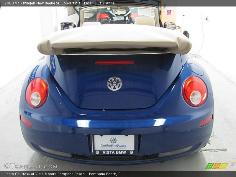 Laser Blue / White 2008 Volkswagen New Beetle SE Convertible