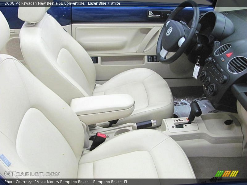  2008 New Beetle SE Convertible White Interior