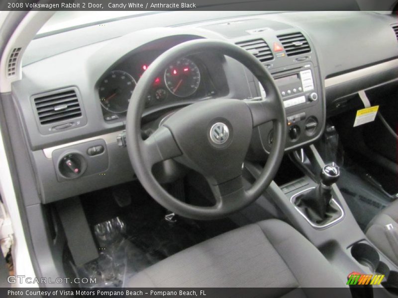 Candy White / Anthracite Black 2008 Volkswagen Rabbit 2 Door