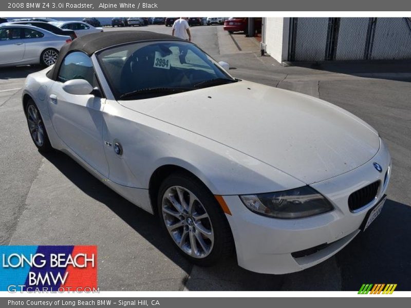 Alpine White / Black 2008 BMW Z4 3.0i Roadster