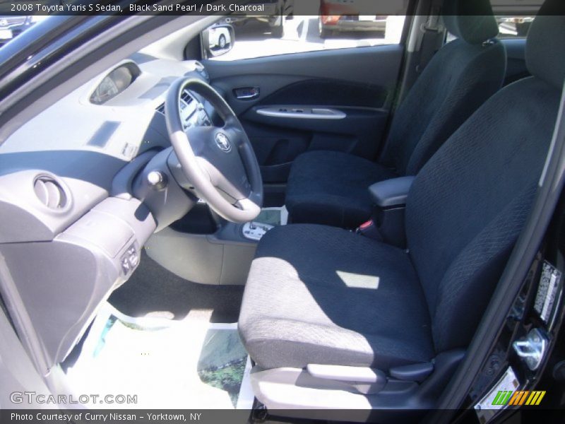 Black Sand Pearl / Dark Charcoal 2008 Toyota Yaris S Sedan