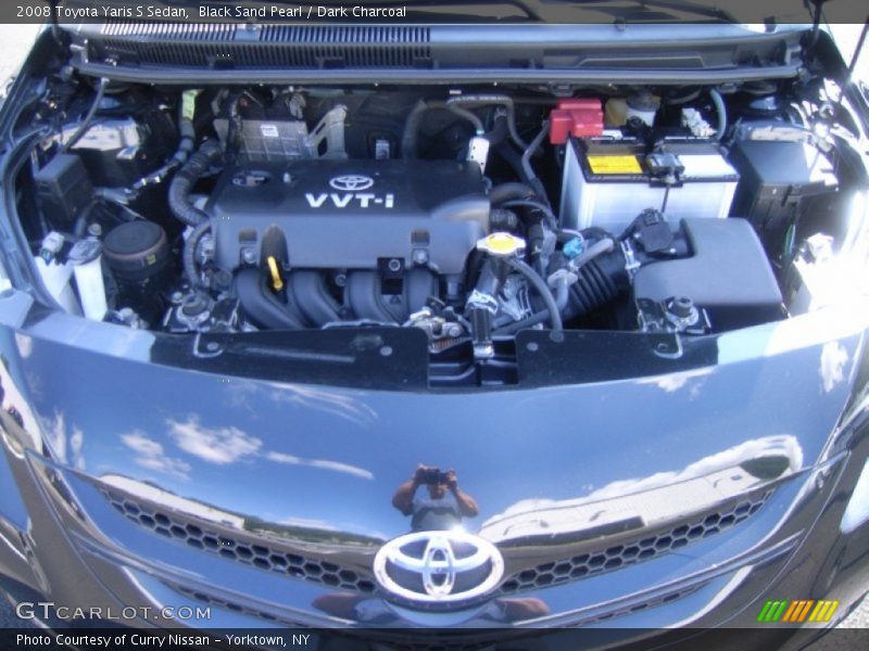 Black Sand Pearl / Dark Charcoal 2008 Toyota Yaris S Sedan