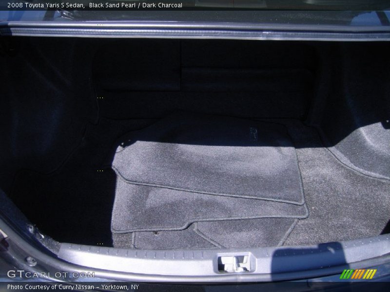 Black Sand Pearl / Dark Charcoal 2008 Toyota Yaris S Sedan