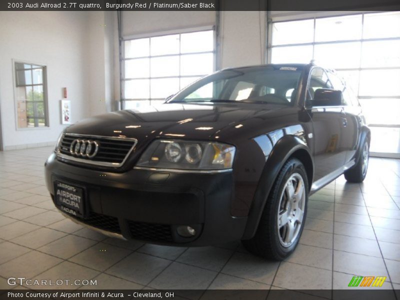 Burgundy Red / Platinum/Saber Black 2003 Audi Allroad 2.7T quattro
