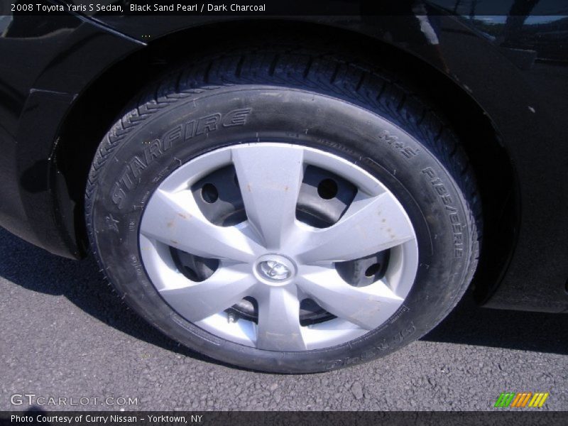 Black Sand Pearl / Dark Charcoal 2008 Toyota Yaris S Sedan