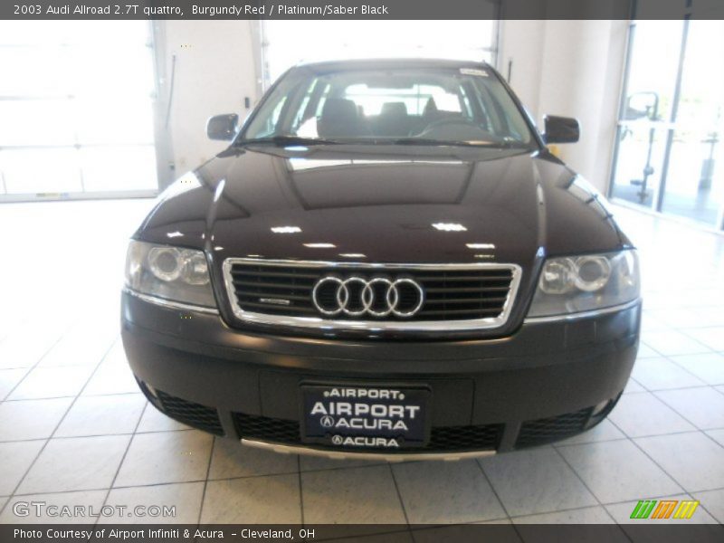 Burgundy Red / Platinum/Saber Black 2003 Audi Allroad 2.7T quattro