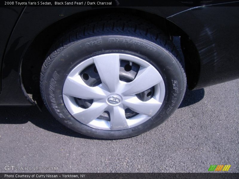 Black Sand Pearl / Dark Charcoal 2008 Toyota Yaris S Sedan
