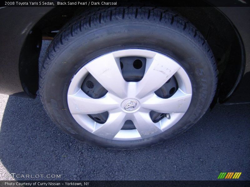 Black Sand Pearl / Dark Charcoal 2008 Toyota Yaris S Sedan