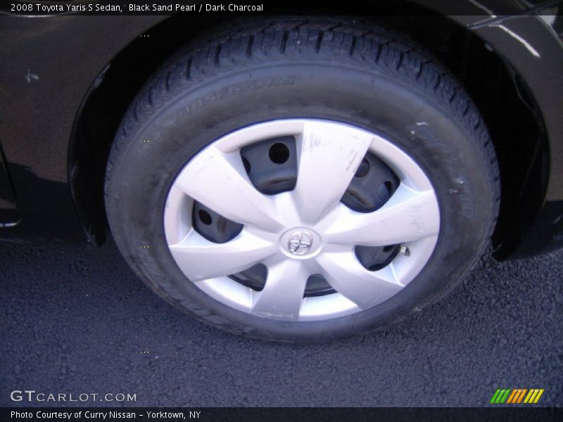 Black Sand Pearl / Dark Charcoal 2008 Toyota Yaris S Sedan