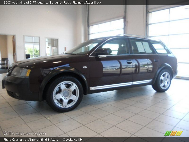 Burgundy Red / Platinum/Saber Black 2003 Audi Allroad 2.7T quattro