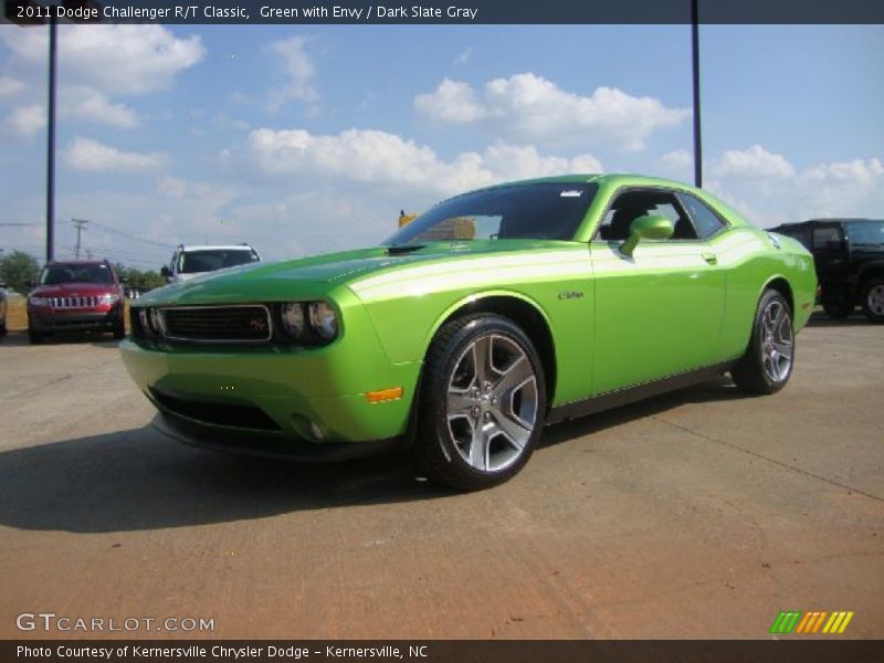Green with Envy / Dark Slate Gray 2011 Dodge Challenger R/T Classic