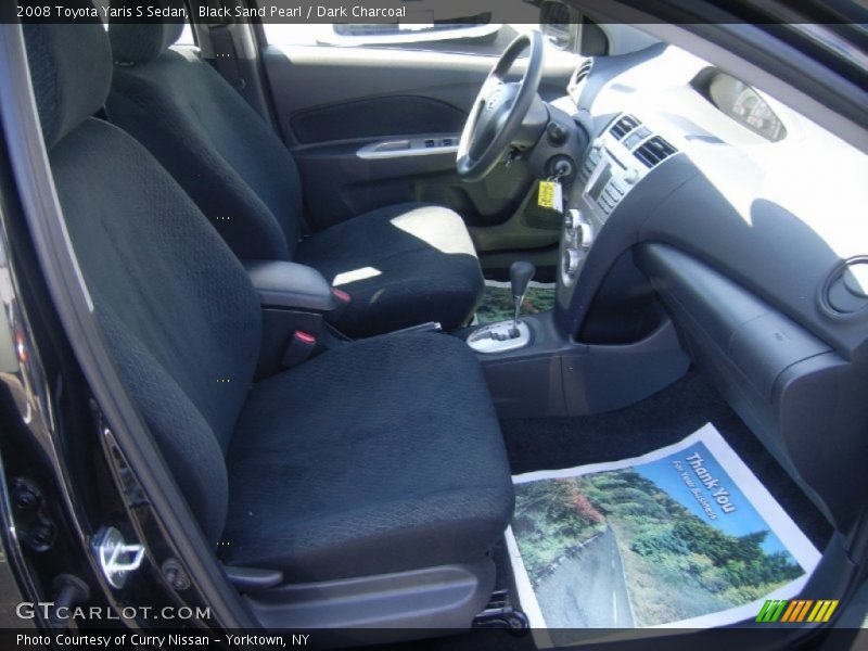 Black Sand Pearl / Dark Charcoal 2008 Toyota Yaris S Sedan