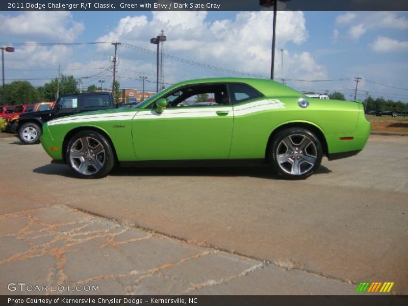 Green with Envy / Dark Slate Gray 2011 Dodge Challenger R/T Classic