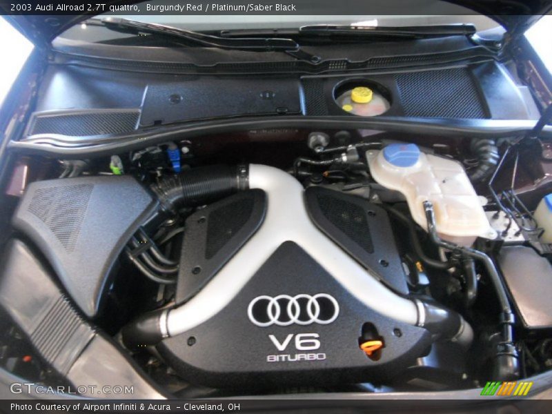  2003 Allroad 2.7T quattro Engine - 2.7 Liter Twin-Turbo DOHC 30-Valve V6