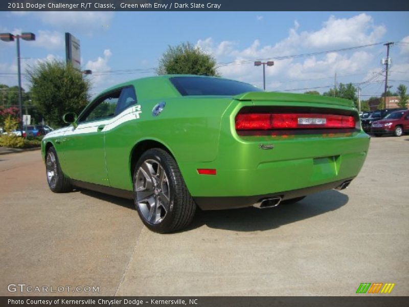 Green with Envy / Dark Slate Gray 2011 Dodge Challenger R/T Classic
