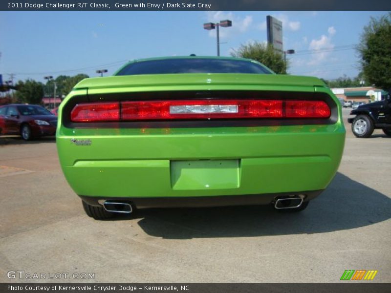 Green with Envy / Dark Slate Gray 2011 Dodge Challenger R/T Classic