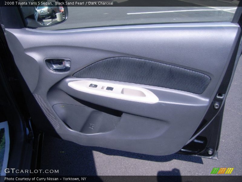 Black Sand Pearl / Dark Charcoal 2008 Toyota Yaris S Sedan